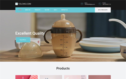 php外贸建站婴儿塑料奶瓶吸奶器自适应网站设计模板带源码